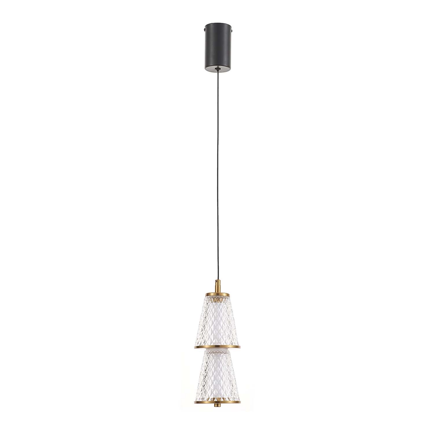 MiLAGRO Lampa wisząca LED SANSA 5W 4000K 300lm biało-złota