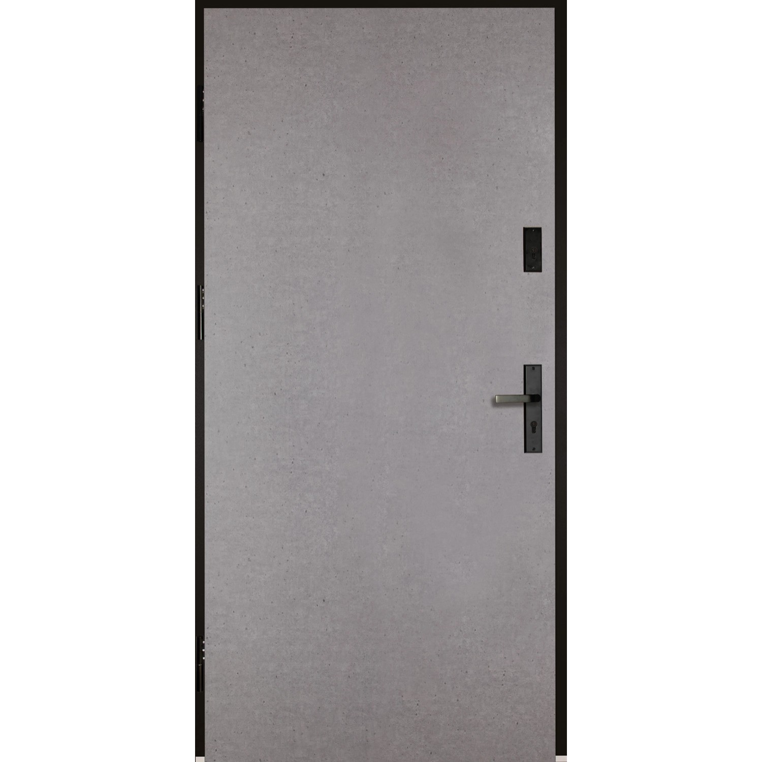 Drzwi zewnętrzne Hirus RC2 black beton otwierane do wewnątrz 90L