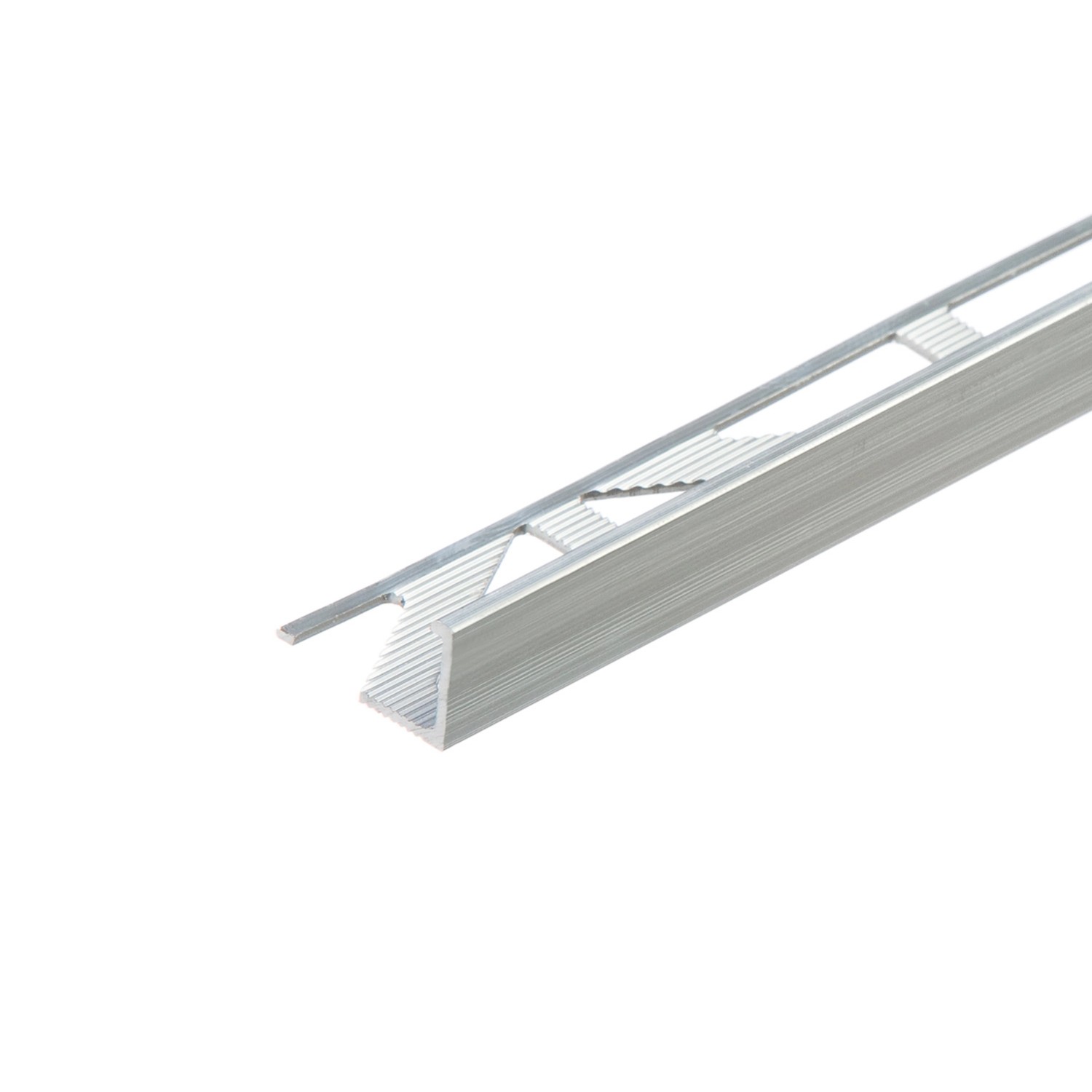 Cezar Profil aluminiowy do glazury narożny naturalny 12,5x1x2 m