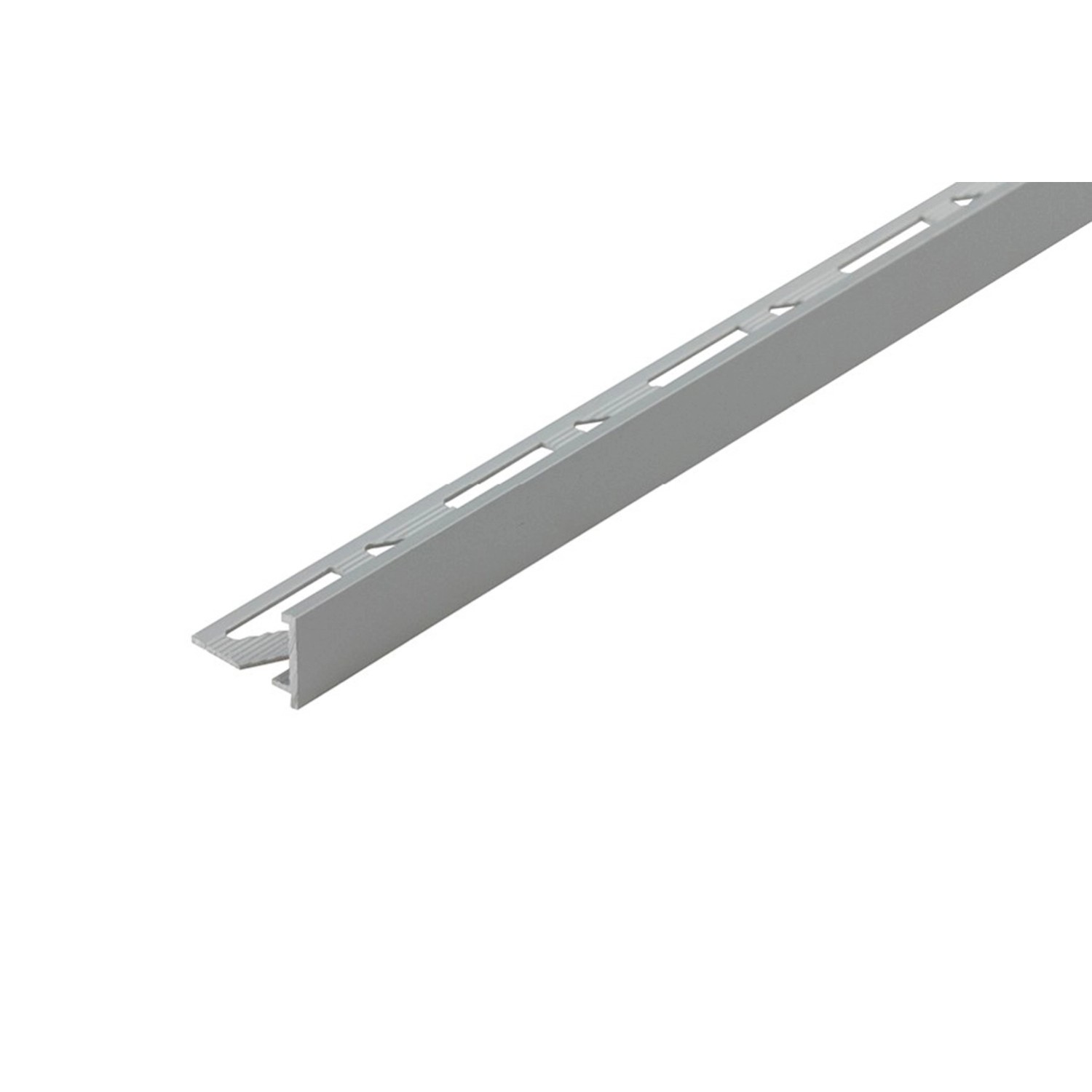 Cezar Profil aluminiowy z krawędzią srebrny mat 10x18x2500 mm