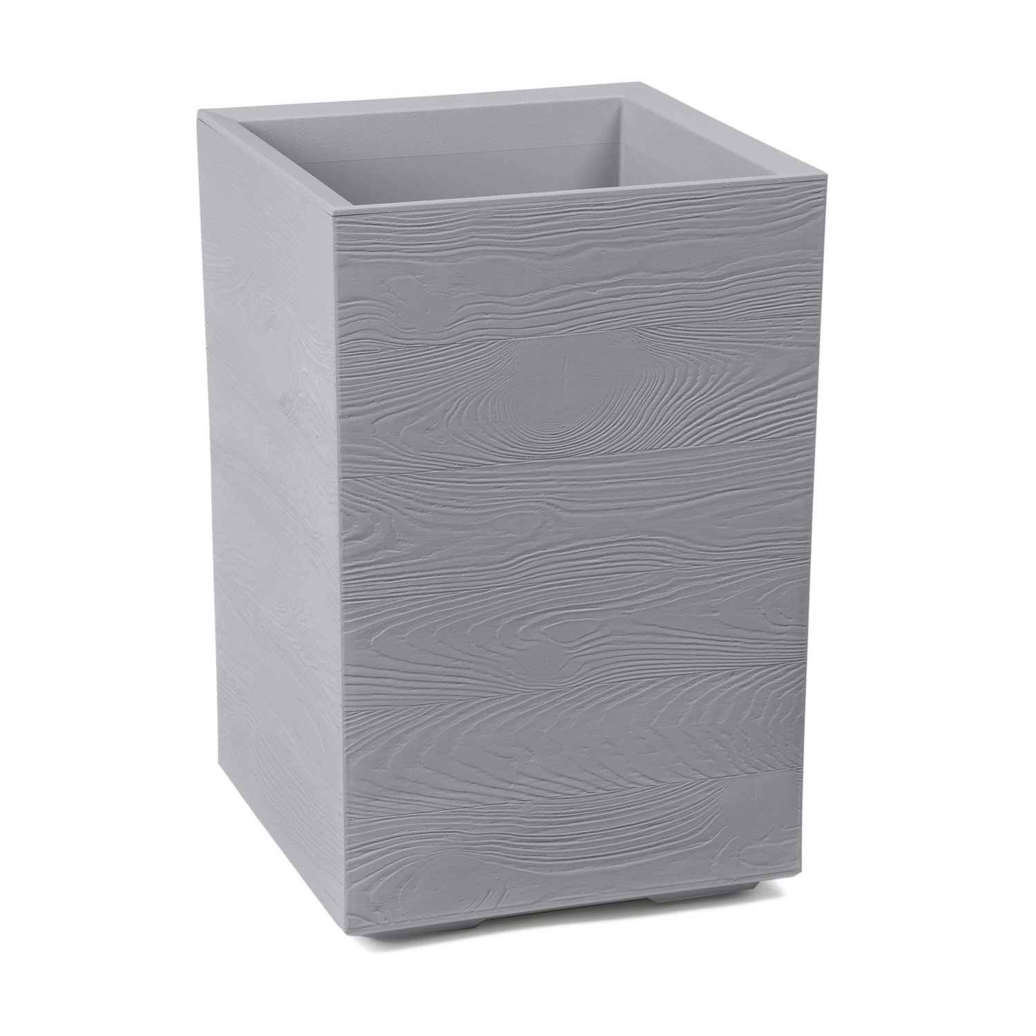 Kwietnik Karo deska szary recycled wym. 40x40x60 cm