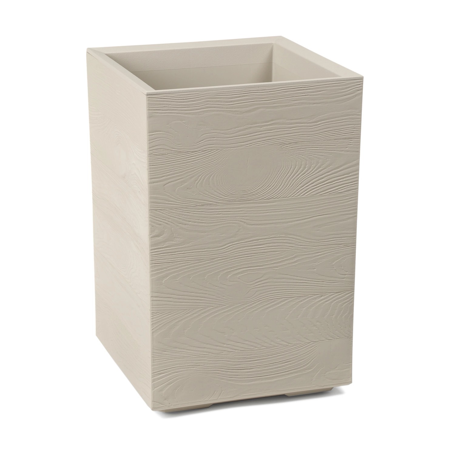 Kwietnik Karo deska beżowy recycled wym. 40x40x60 cm