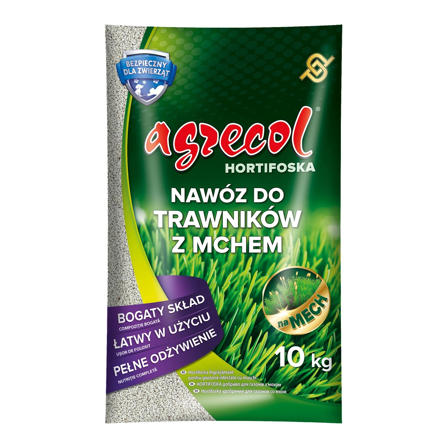 Agrecol Nawóz do trawników z mchem Hortifoska 10 kg