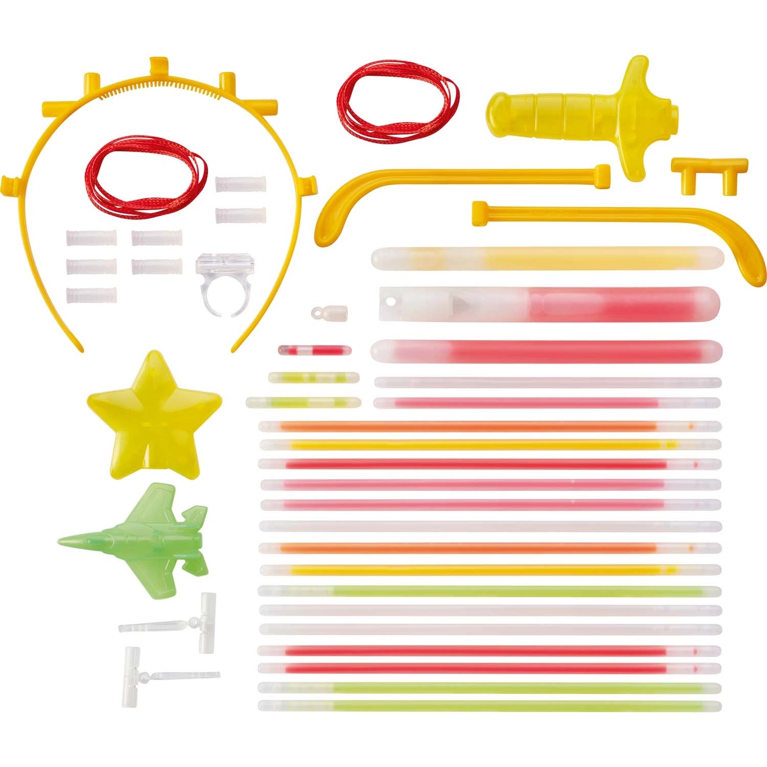 Zestaw imprezowy GLOW STICKS świecące pałeczki 39 el.