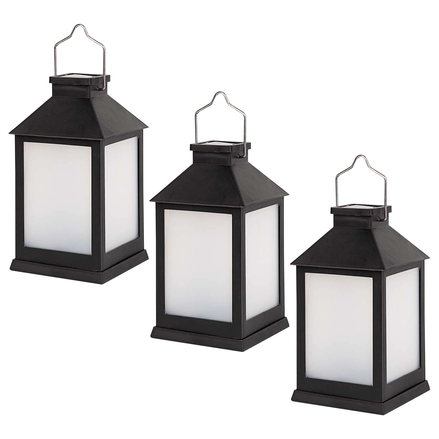 Zestaw 3 latarni solarnych 12xLED Old Town