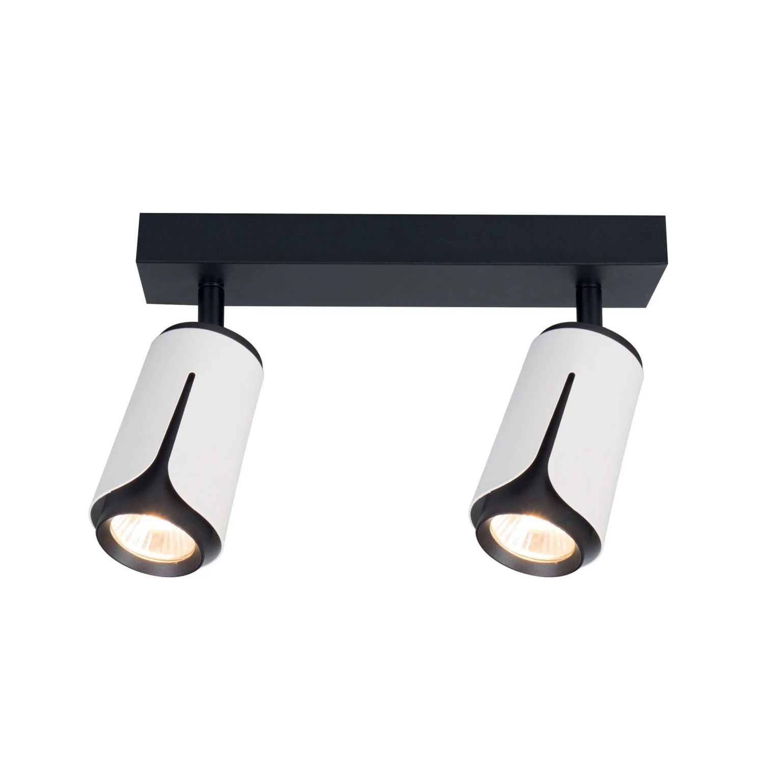 DPM Lampa punktowa 2xGU10 max. 35W biało-czarna