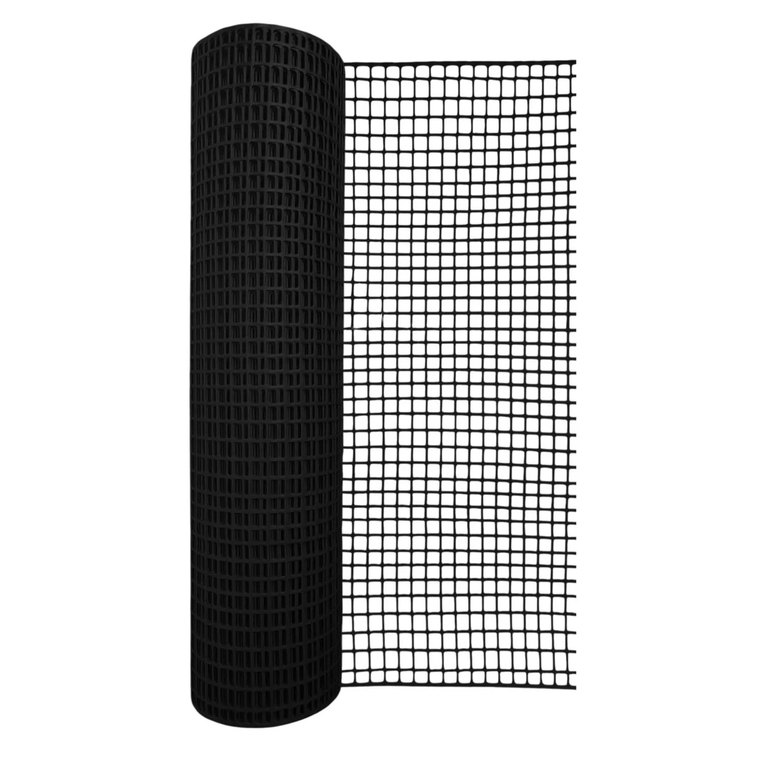 Siatka plastikowa 450 g/m2 ocz. 30 x 30 mm, czarna - 1,2 x 25 m