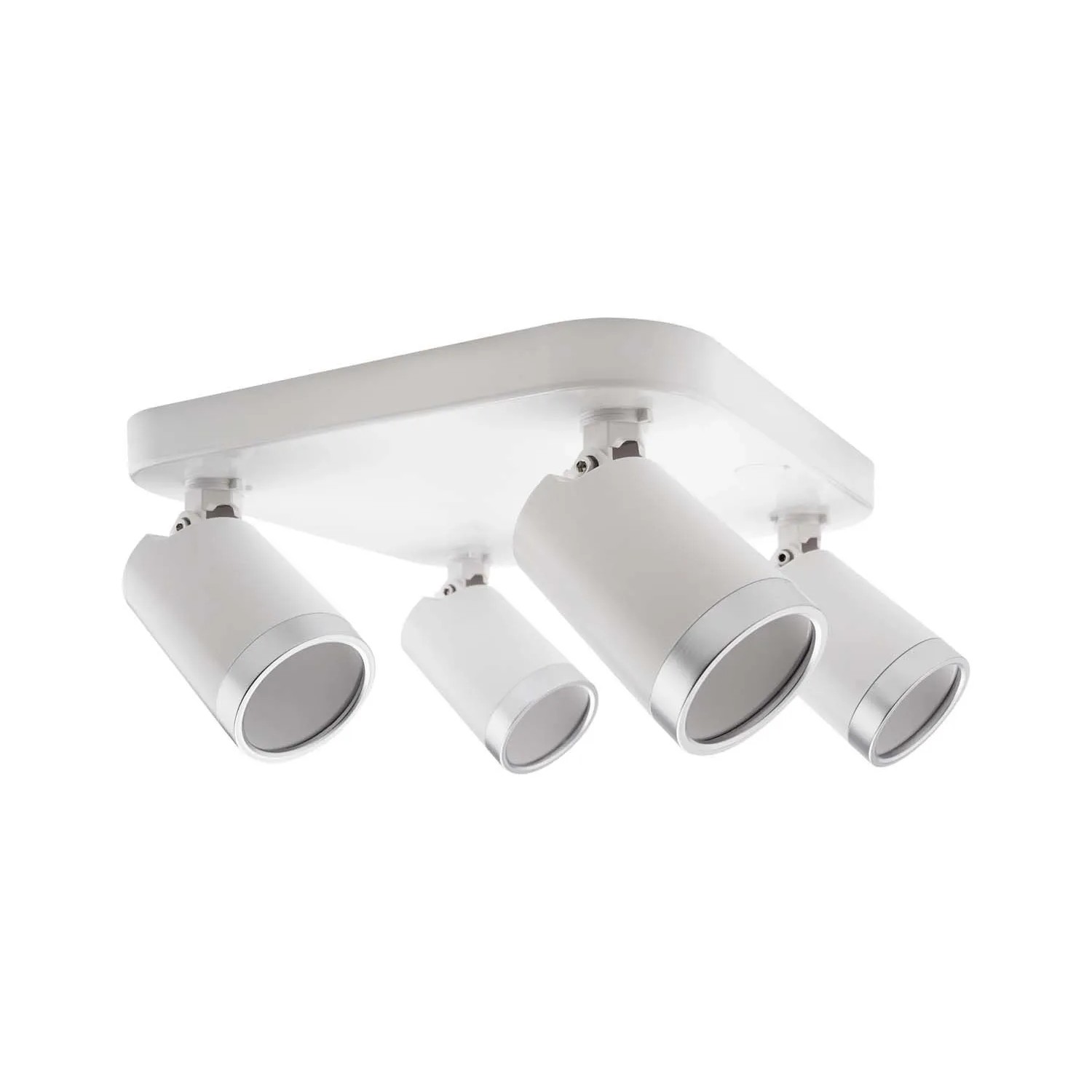 Volteno Listwa Spot BEST 4xGU10 max. 9W LED biało-srebrna