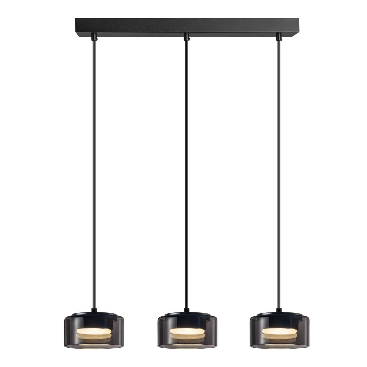 Goldlux Lampa wiszaca glass Ofelia 3x max. 10W GX53 klosze dymione