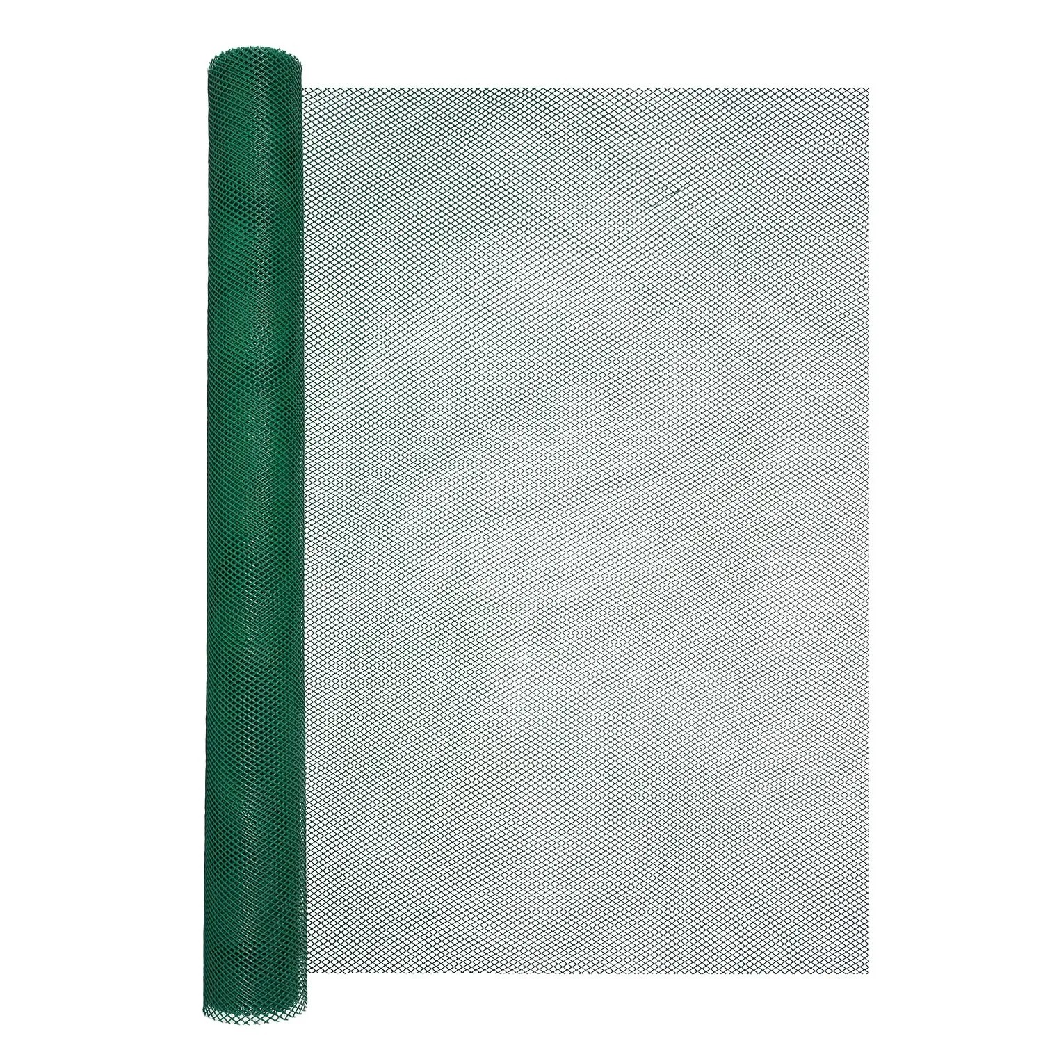 Siatka plastikowa 520 g/m2 ocz. 7 x 7 mm, zielona - 1,2 x 5 m