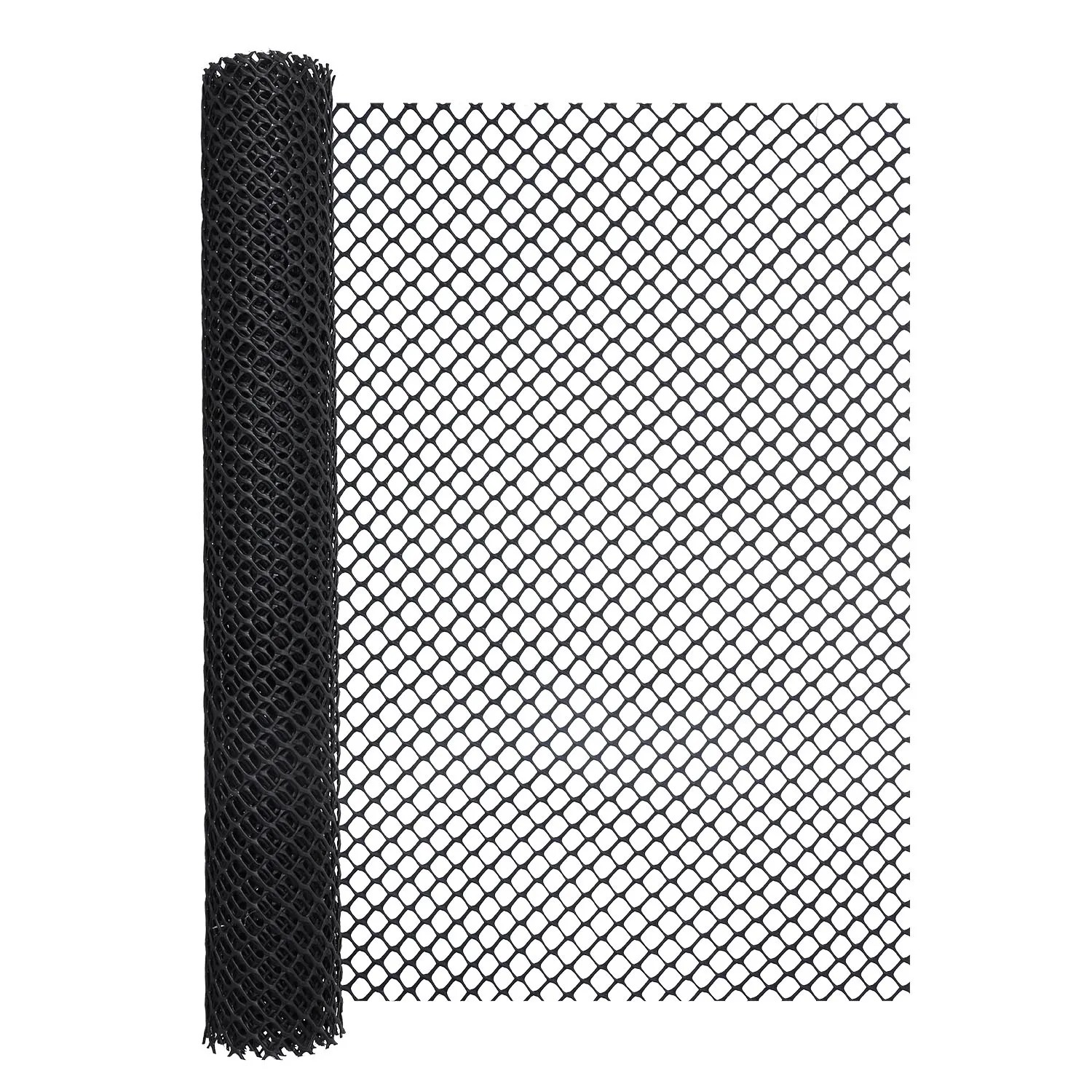 Siatka plastikowa 600 g/m2 ocz. 20 x 20 mm, czarna - 1 x 5 m