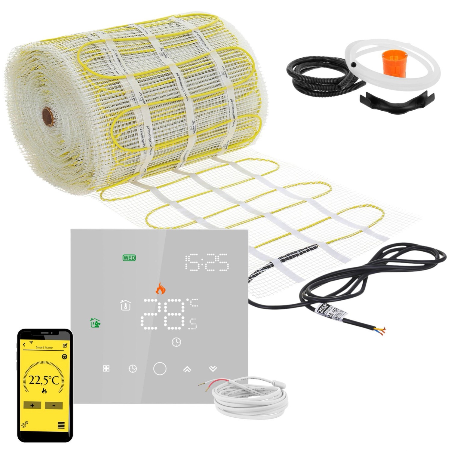 Mission Air Zestaw pod płytki MA-160 Leo White 16m2