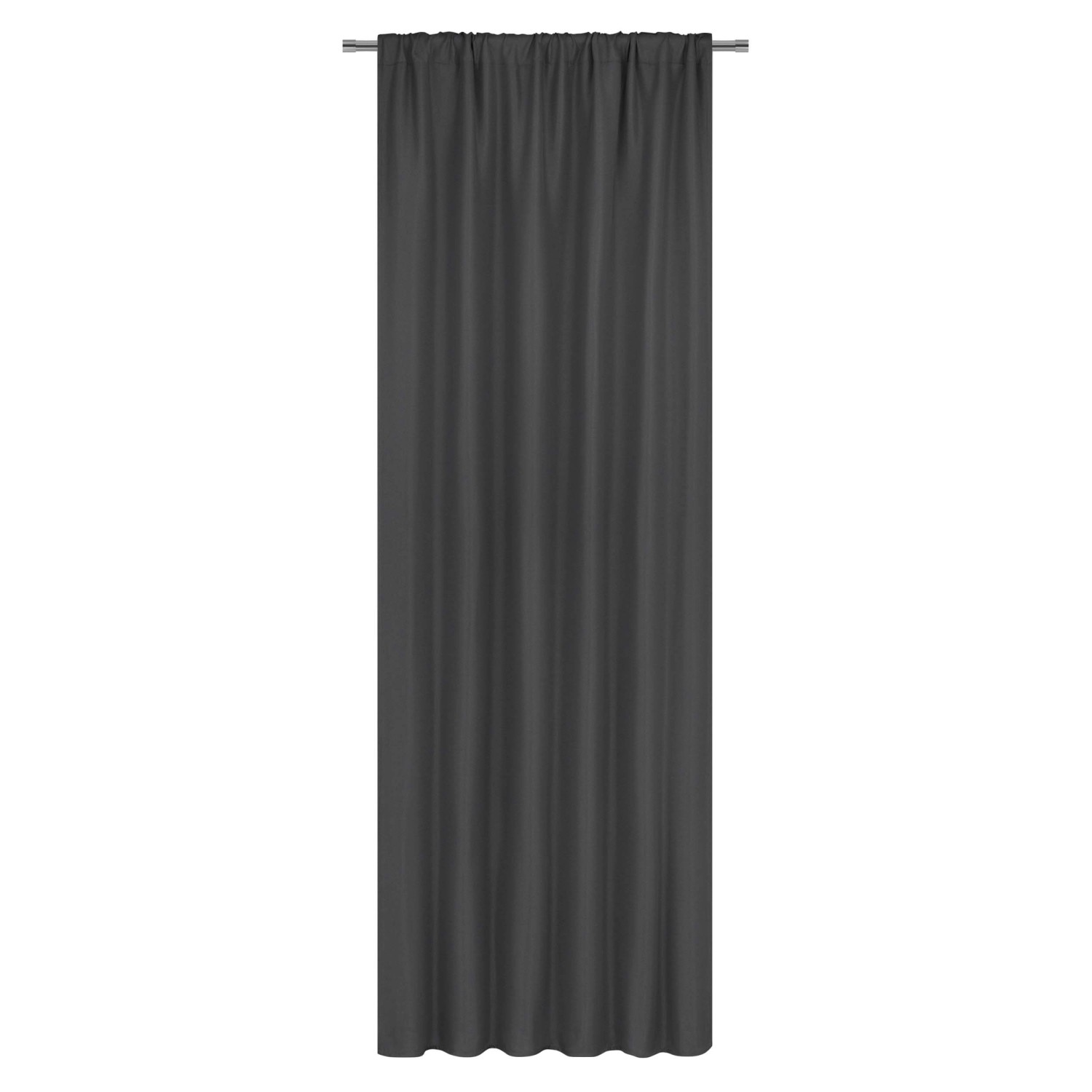 Zasłona FAMOUS na taśmie 135 cm x 270 cm czarna