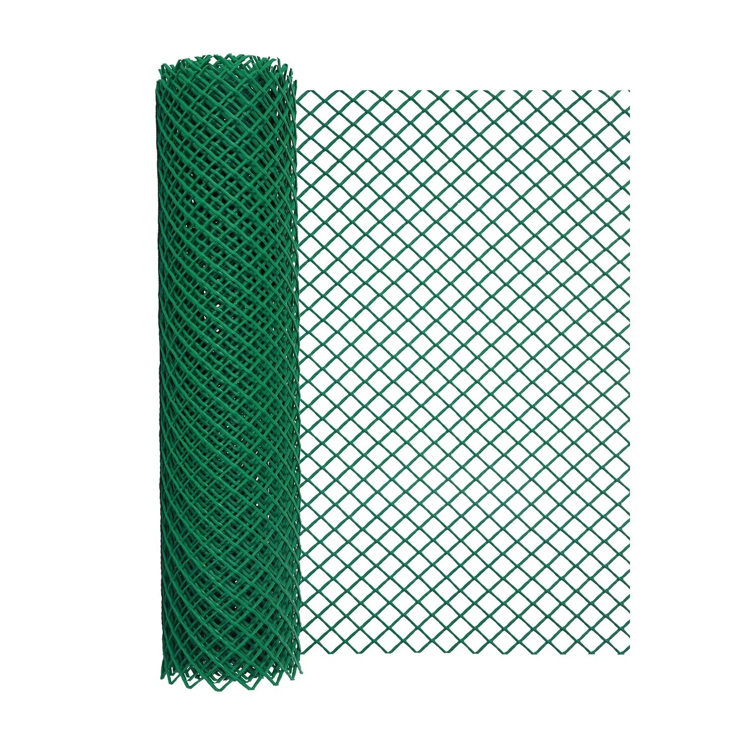 Siatka plastikowa 417 g/m2 ocz. 20 x 20 mm, zielona - 0,6 x 5 m