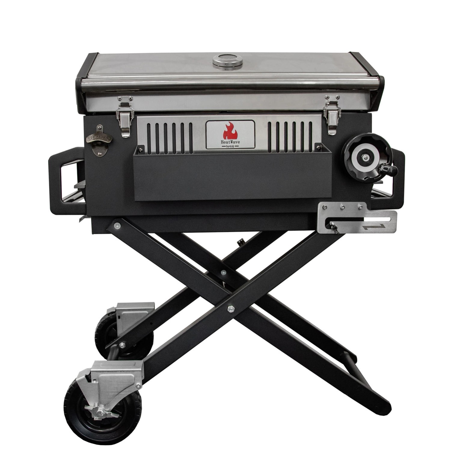 4IQ Grill węglowy LUX stal/czarny