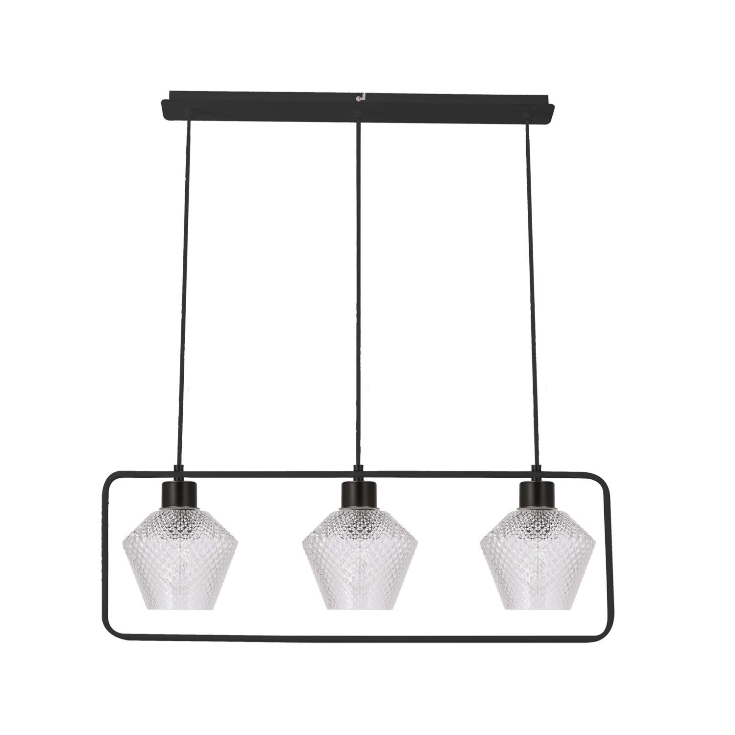 Candellux Lampa wisząca KINKO 3xE27 40W czarna