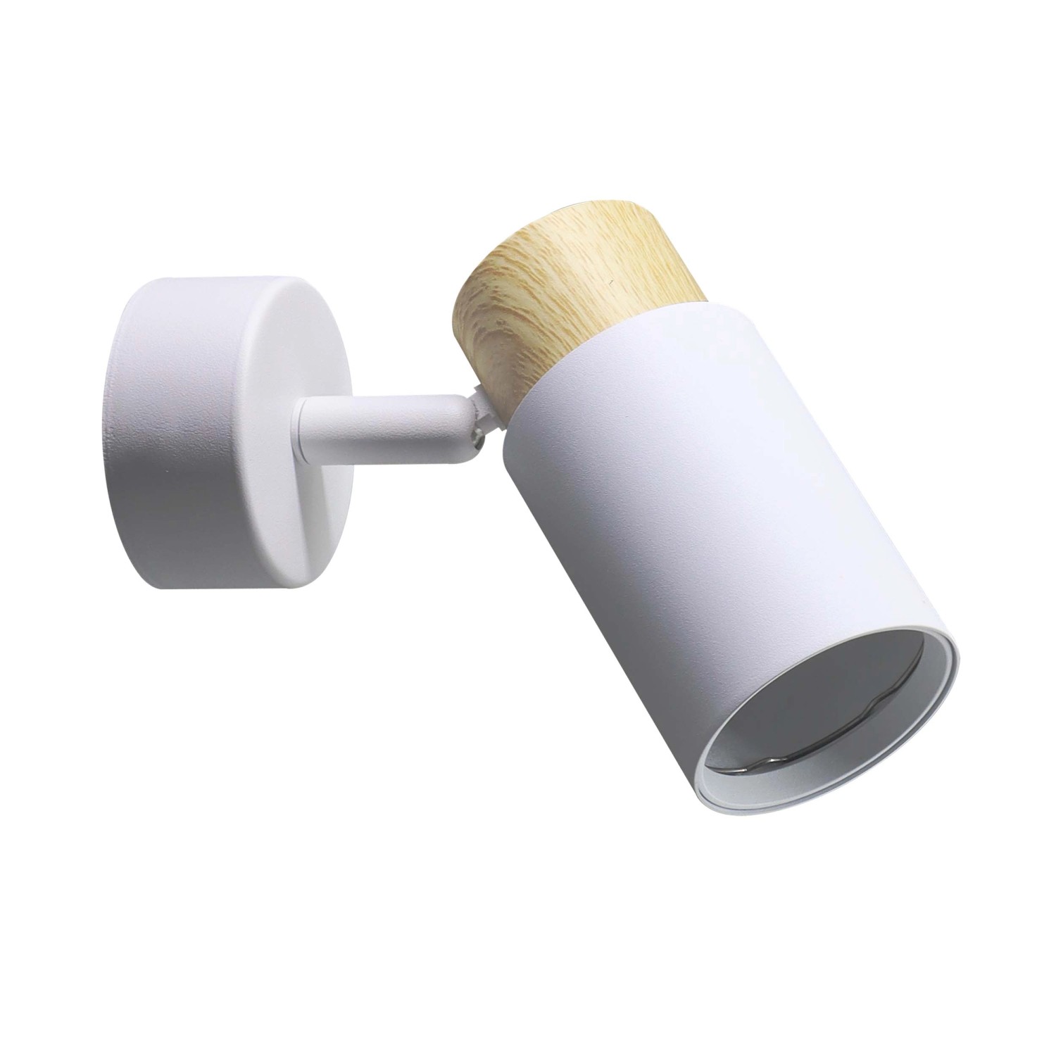 Candellux Kinkiet ROLAR 1xGU10 15W biel+drewno