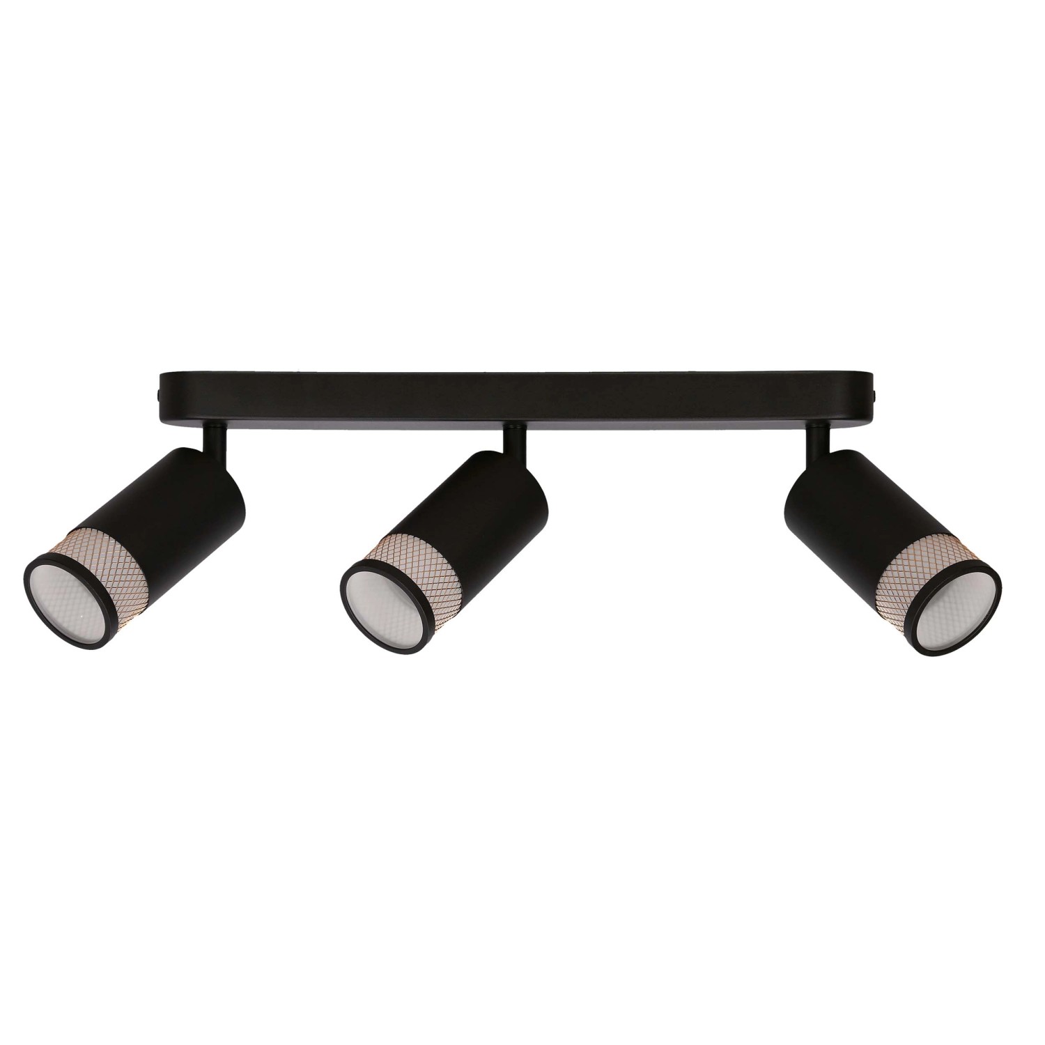 Candellux Lampa sufitowa LINO listwa 3xGU10 15W czarno-złota