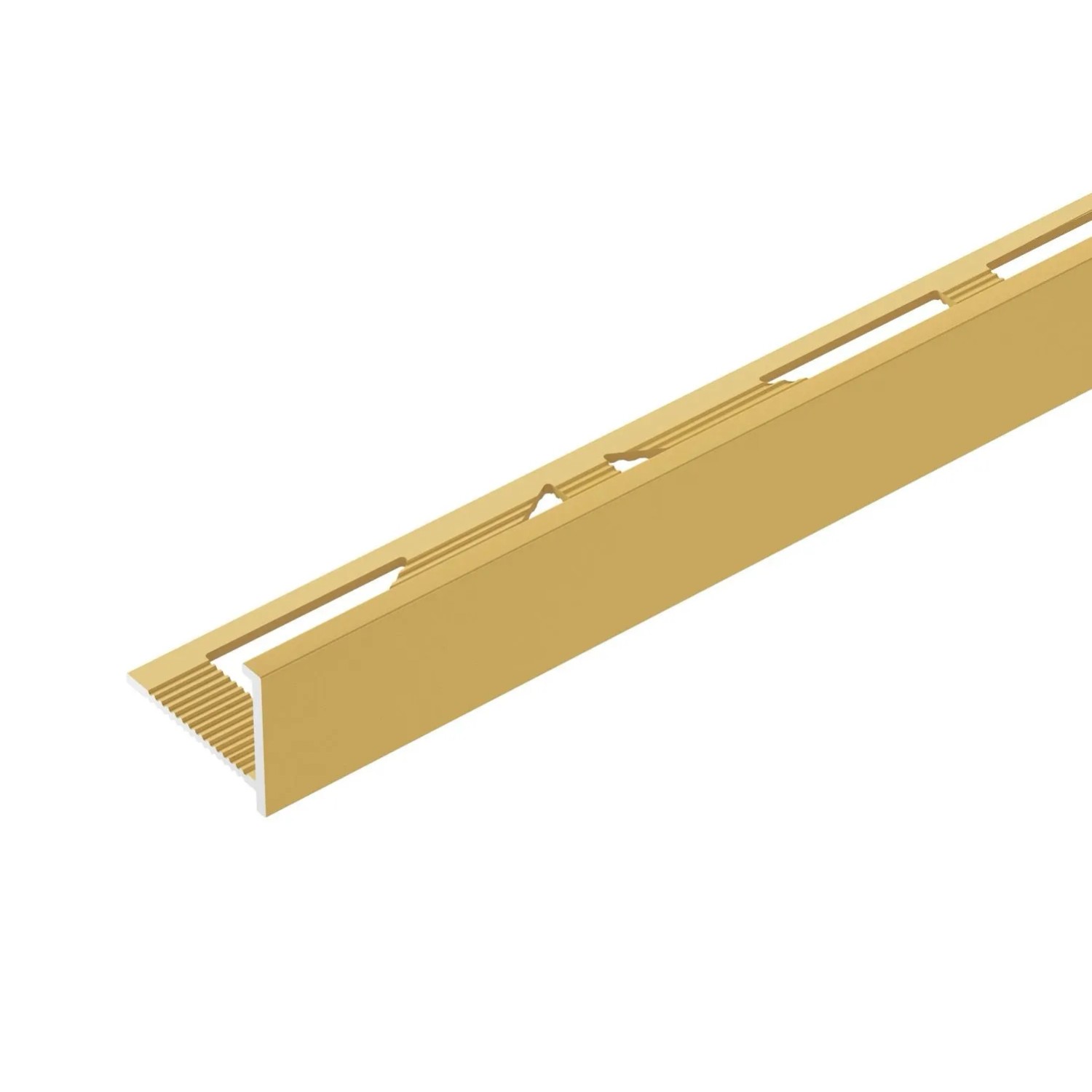 Cezar Profil aluminiowy do glazury krawędziowej Złoty 10x1x2500 mm