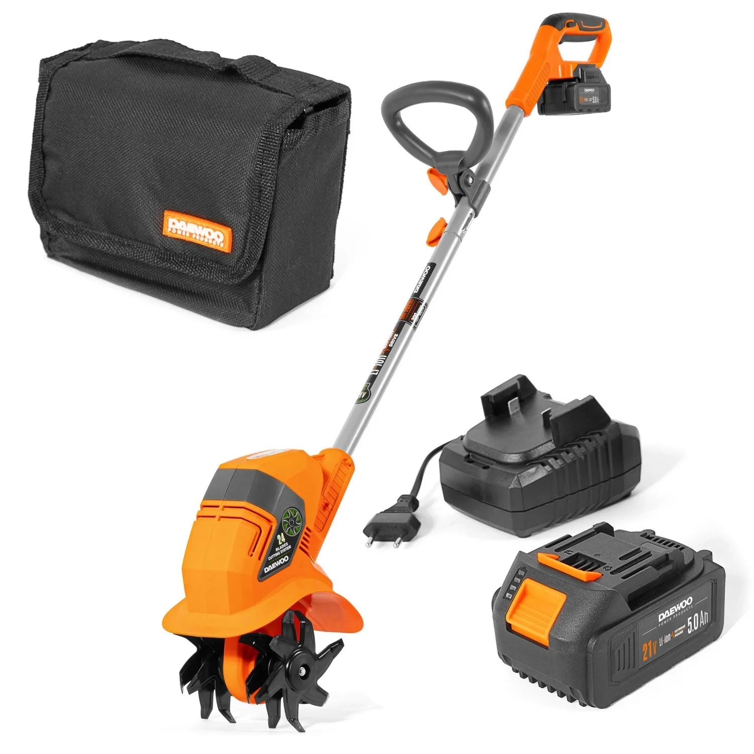 DAEWOO Glebogryzarka akumulatorowa DAT 2021Li 21V set