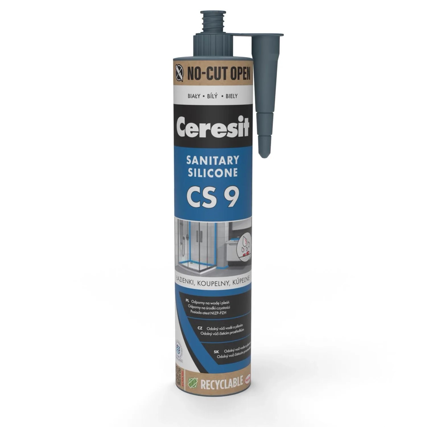 Ceresit Silikon sanitarny biały ECO CS9 280 ml