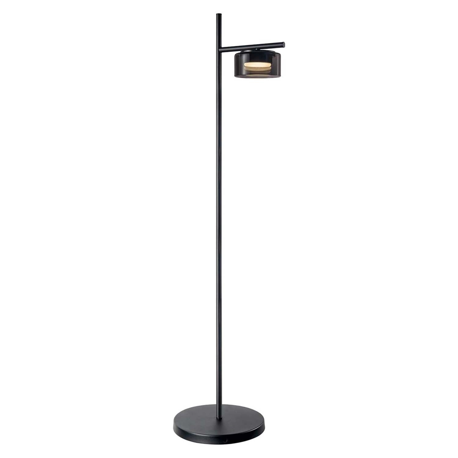 Goldlux Lampa podłogowa OFELIA 1xGX53 6W 4000K 660lm smoky