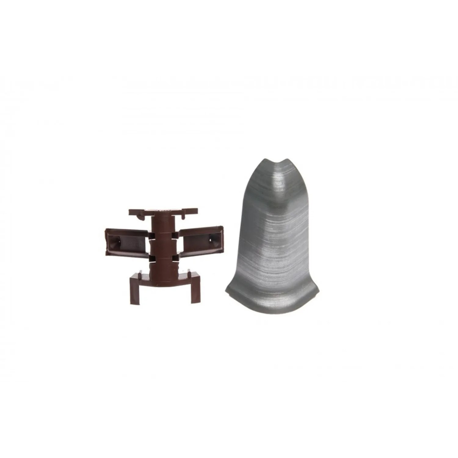 Cezar Narożnik zewnętrzny Premium PVC Aluminium szczotkowane