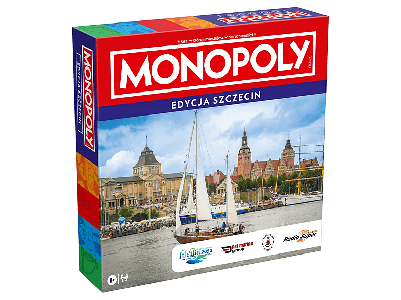 Gra planszowa WINNING MOVES MONOPOLY Edycja Szczecin Wielokolorowy