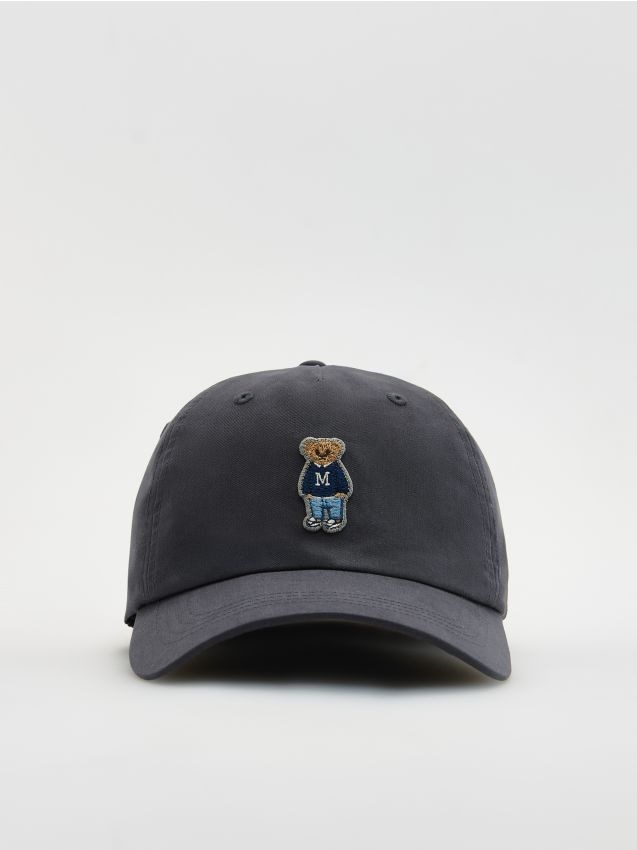 Reserved - Czapka baseball z haftem - granatowy