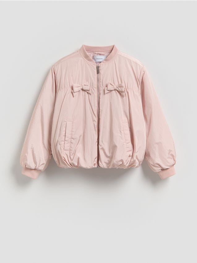 Reserved - Kurtka bomberka - pastelowy róż