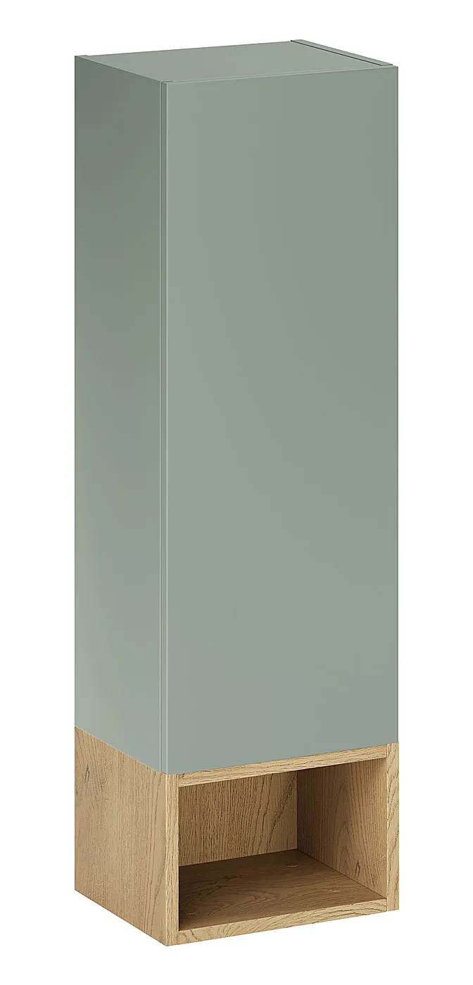 Zielony wąski półsłupek łazienkowy - Verdessa 7X