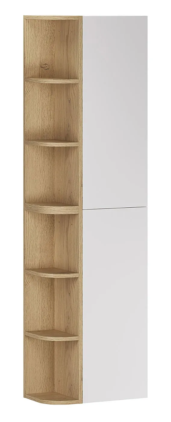 Biały wiszący słupek łazienkowy - Verdessa 11X E6-B62