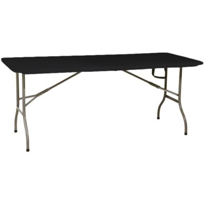 SASKA GARDEN Stół cateringowy 1075266 Prostokątny Czarny