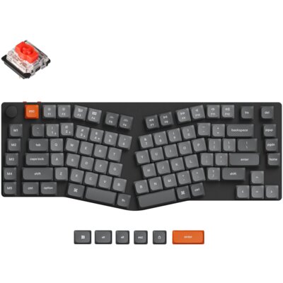 KEYCHRON K15 Max (Alice Layout) QMK Wireless Custom Mechanical Gateron Red 2.0 Low Profile Switch K15M-H1
