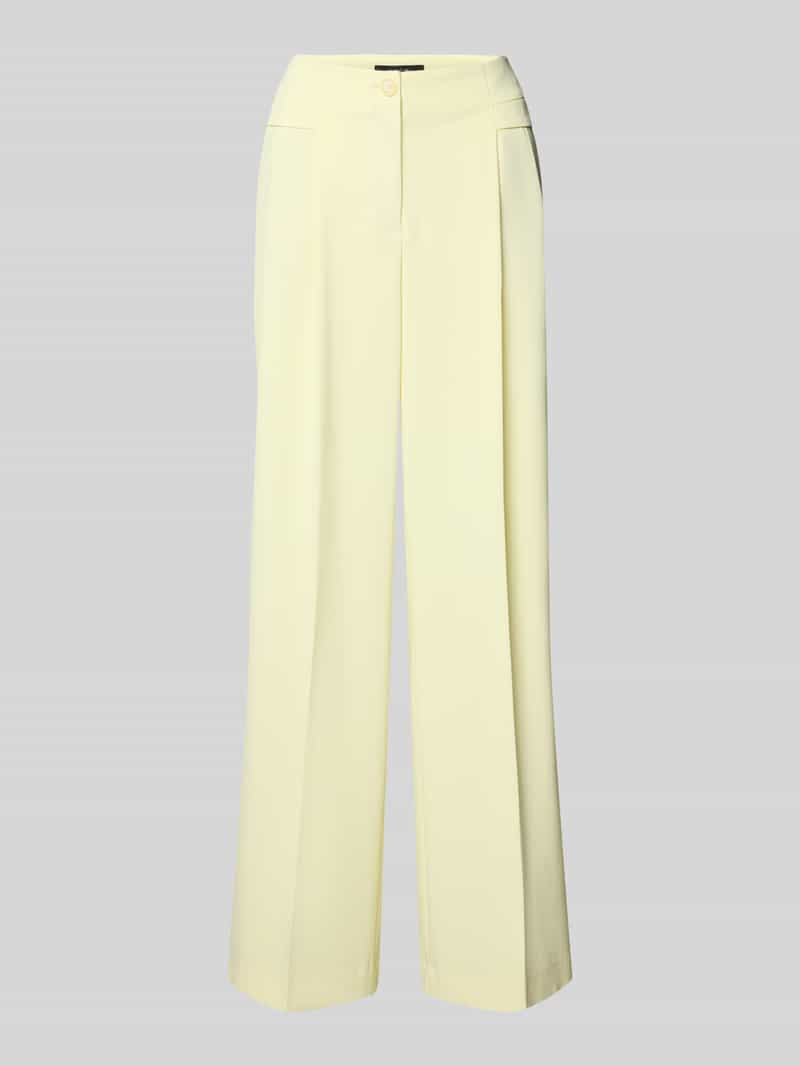 Spodnie materiałowe o szerokim kroju w kanty