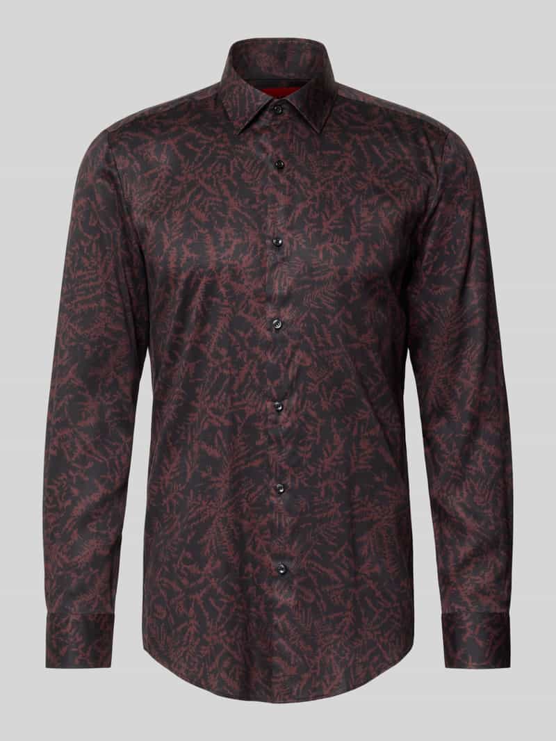 Koszula biznesowa o kroju slim fit z lyocellu model ‘KENNO’