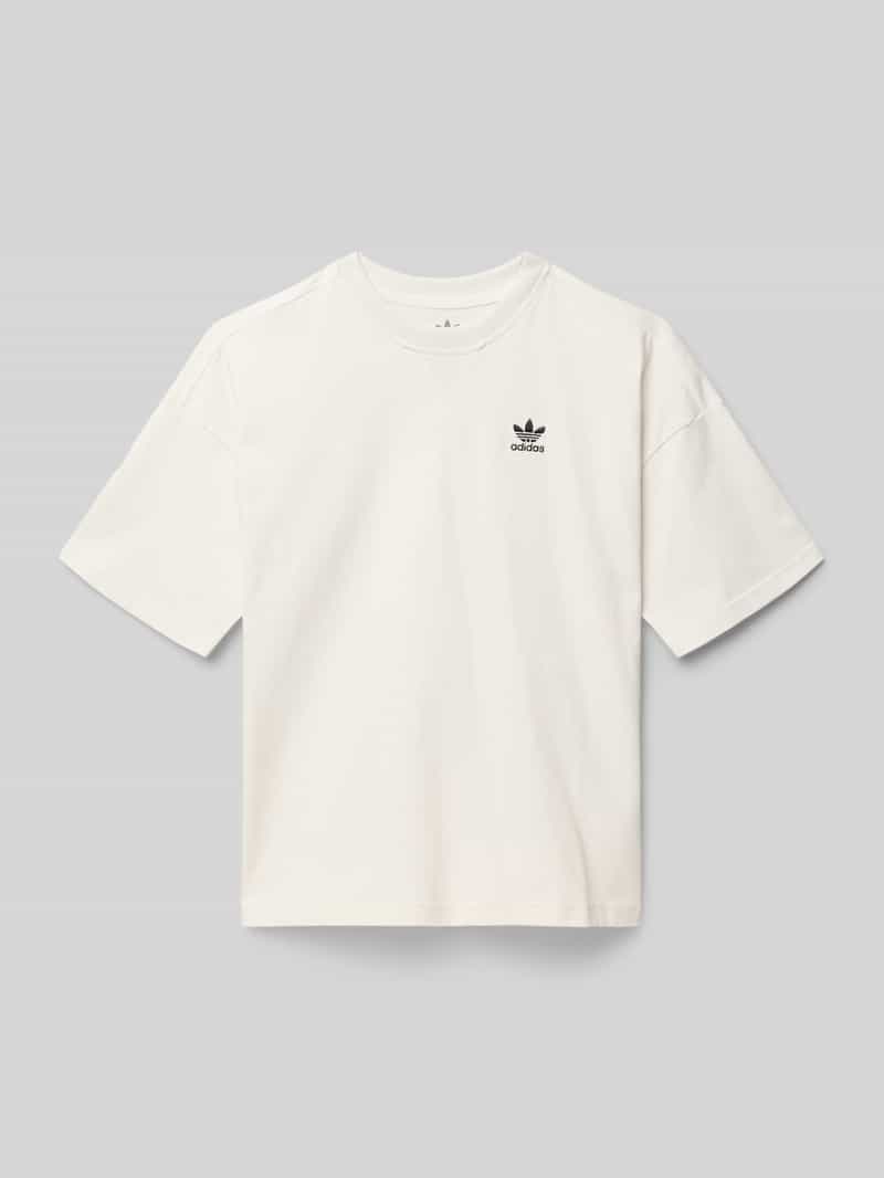 T-shirt z detalem z logo