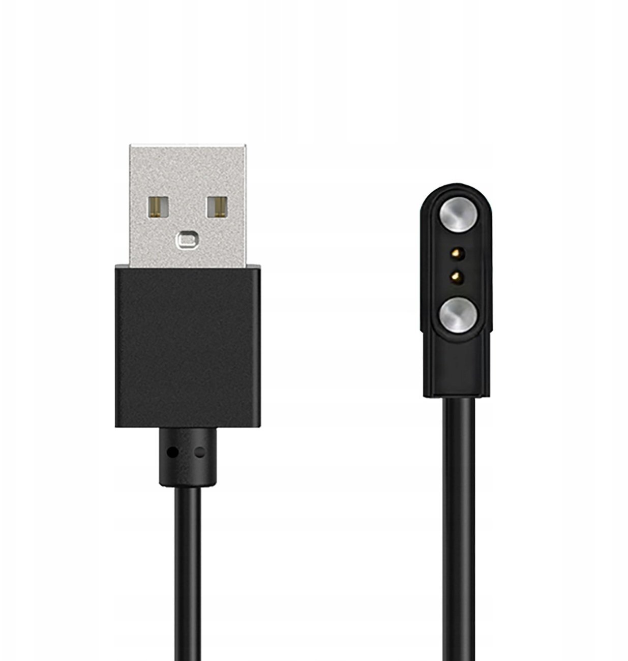 Ładowarka HUL-01 magnetyczna 2-pin 2,8 mm do smartwatchy 60 cm – czarna