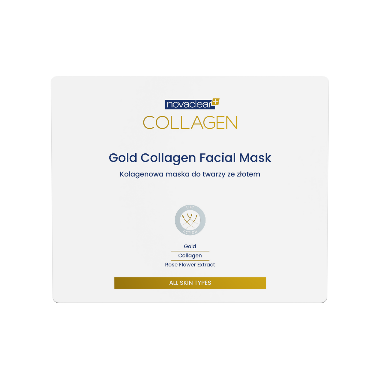 Novaclear Collagen Kolagenowa Maska do Twarzy ze Złotem