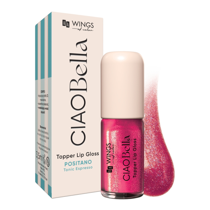 AA Wings of Color Ciao Bella Topper Lip Gloss Topper do Ust 03 Raspberry Glaze 3,5ml