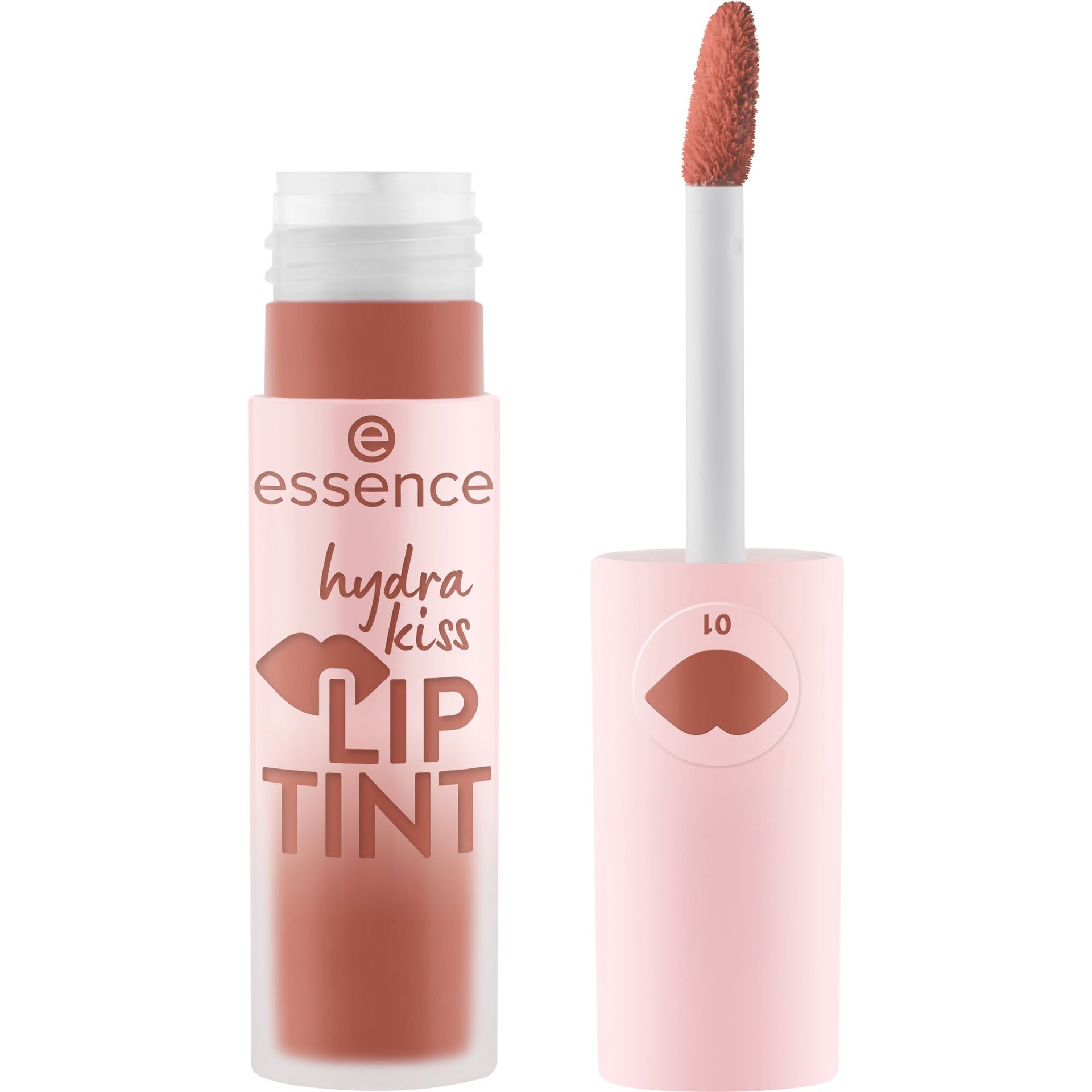 Essence Hydra Kiss Lip Tint do Ust o Świetlistym Wykończeniu 01 Blushing Nude