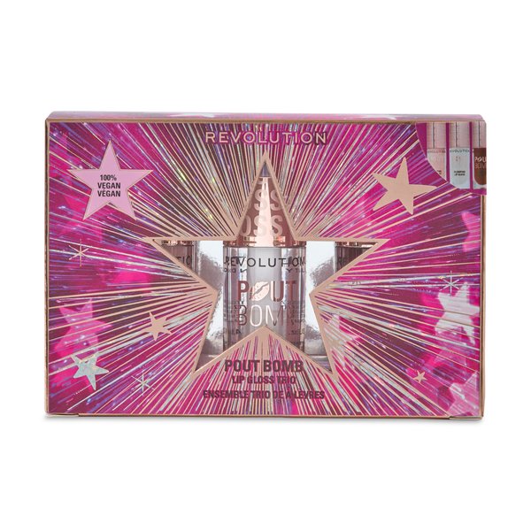Makeup Revolution Zestaw Błyszczyków do Ust Pout Bomb