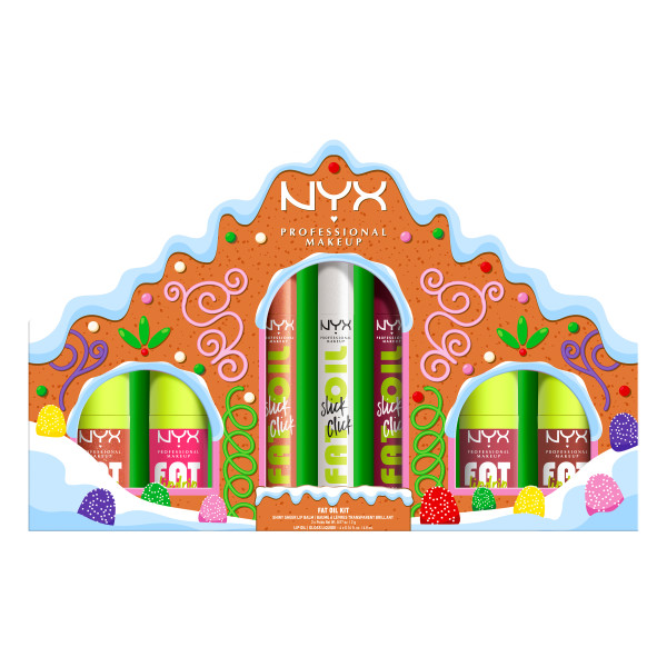 NYX Professional Makeup Holiday Fat Gingerbread House Kit Zestaw do Makijażu Ust