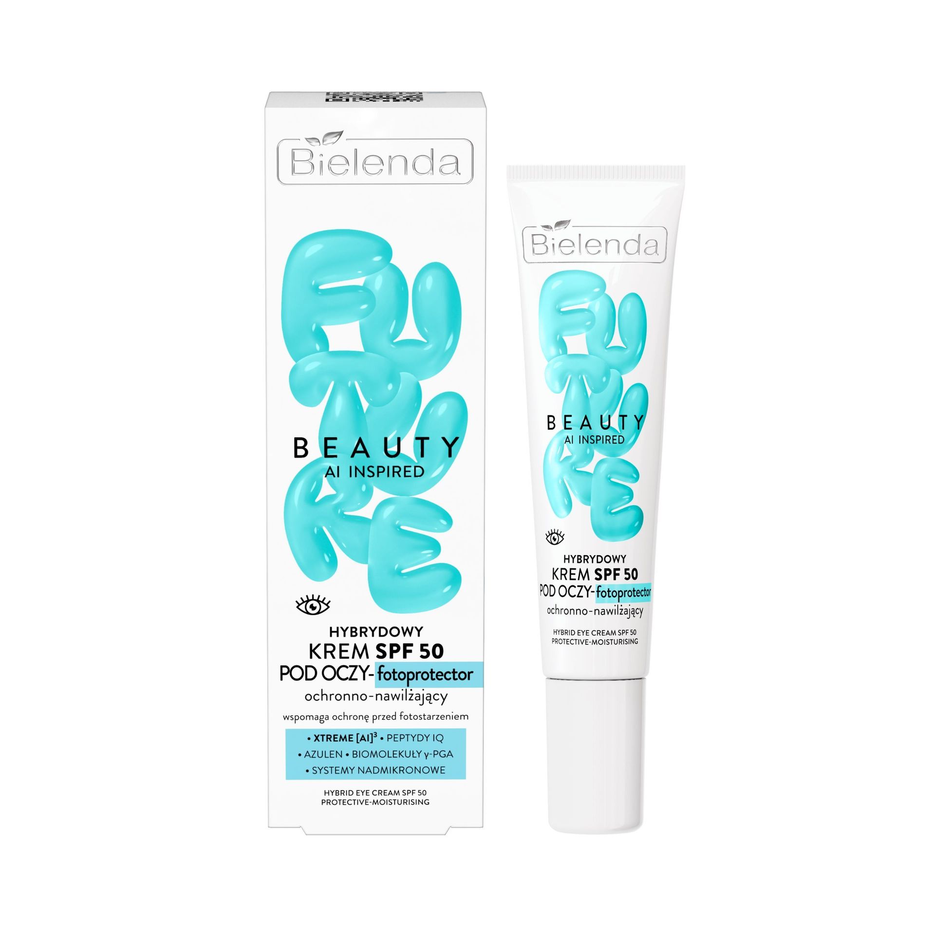 Bielenda Future Beauty Hybrydowy Krem SPF50 pod Oczy Fotoprotector Ochronno-Nawilżający 15ml