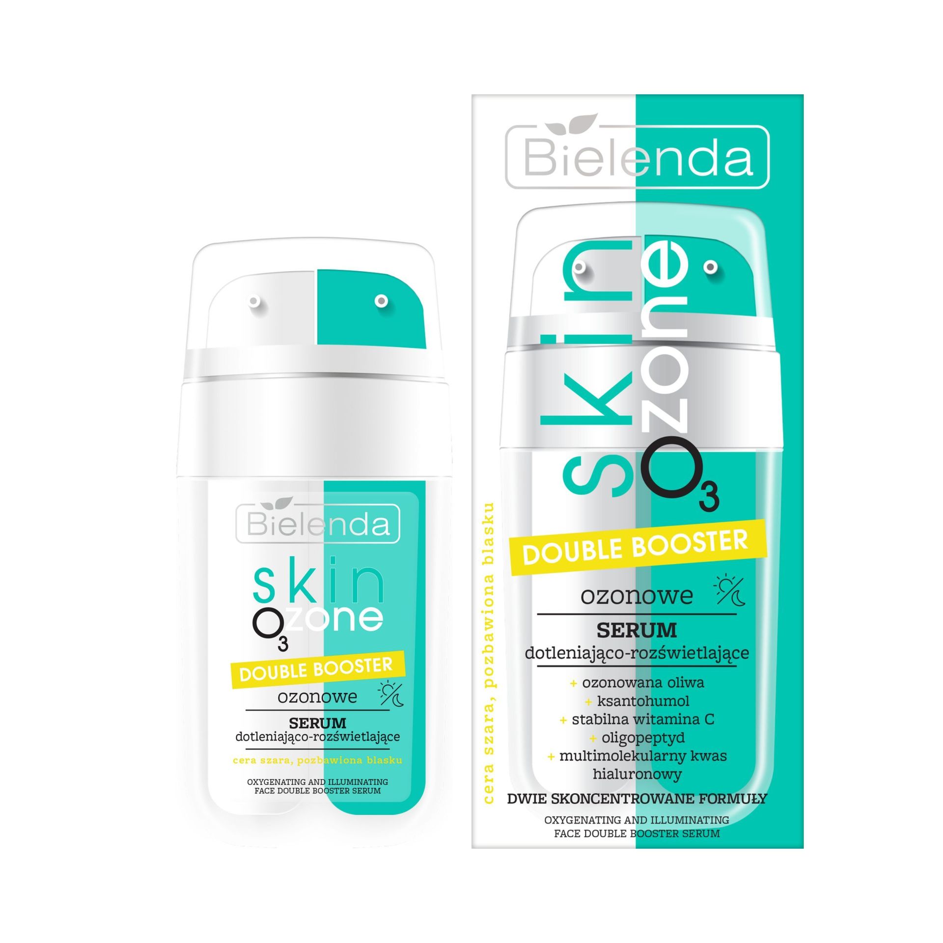 Bielenda Skin O3 Zone Ozonowe Serum Dotleniająco-Rozświetlające 2x7,5ml