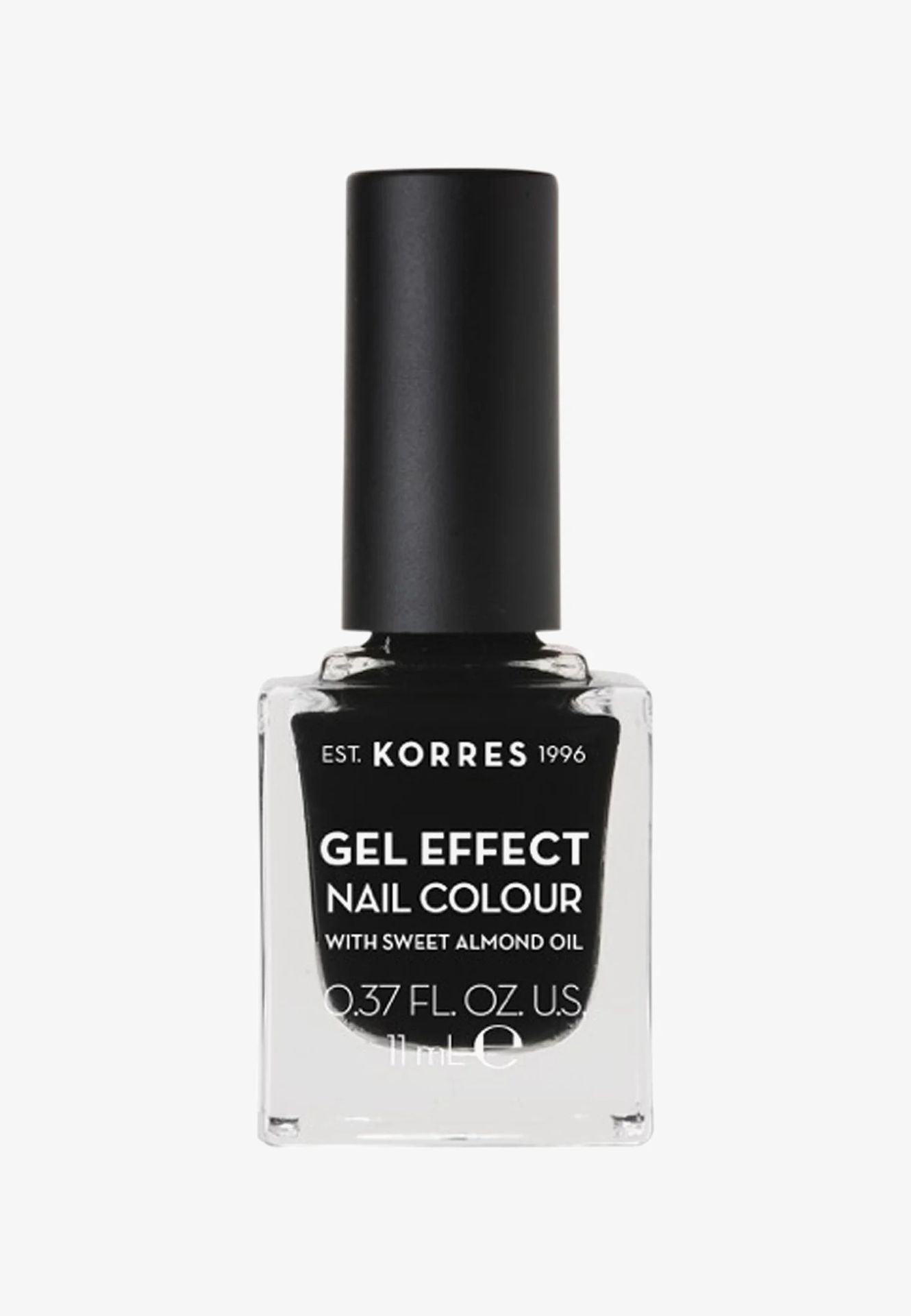 KORRES Gel Effect Nail Colour Lakier do Paznokci 100 Black
