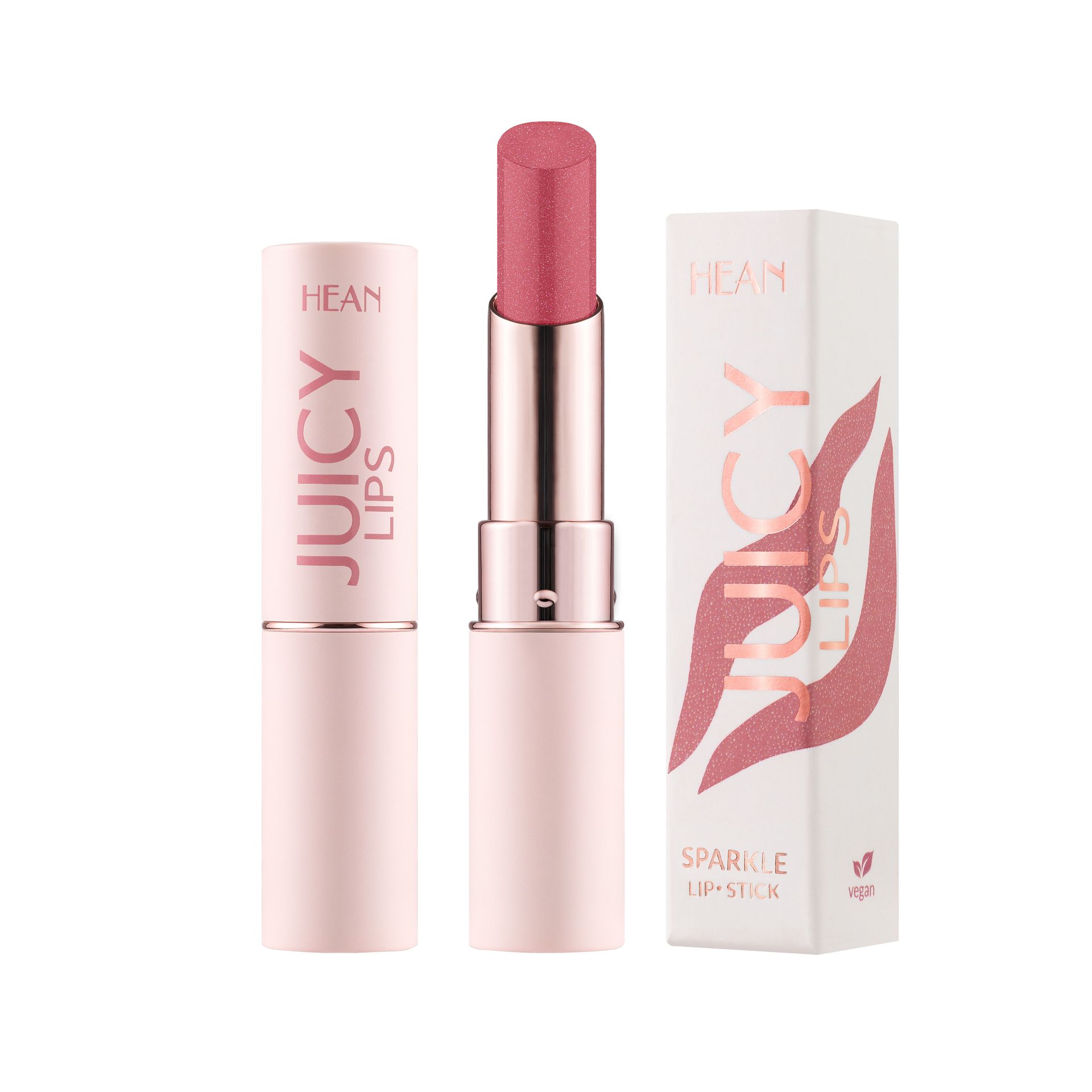 HEAN Juicy Lips Sparkle Stick Pomadka do Ust 05 Rose All Day