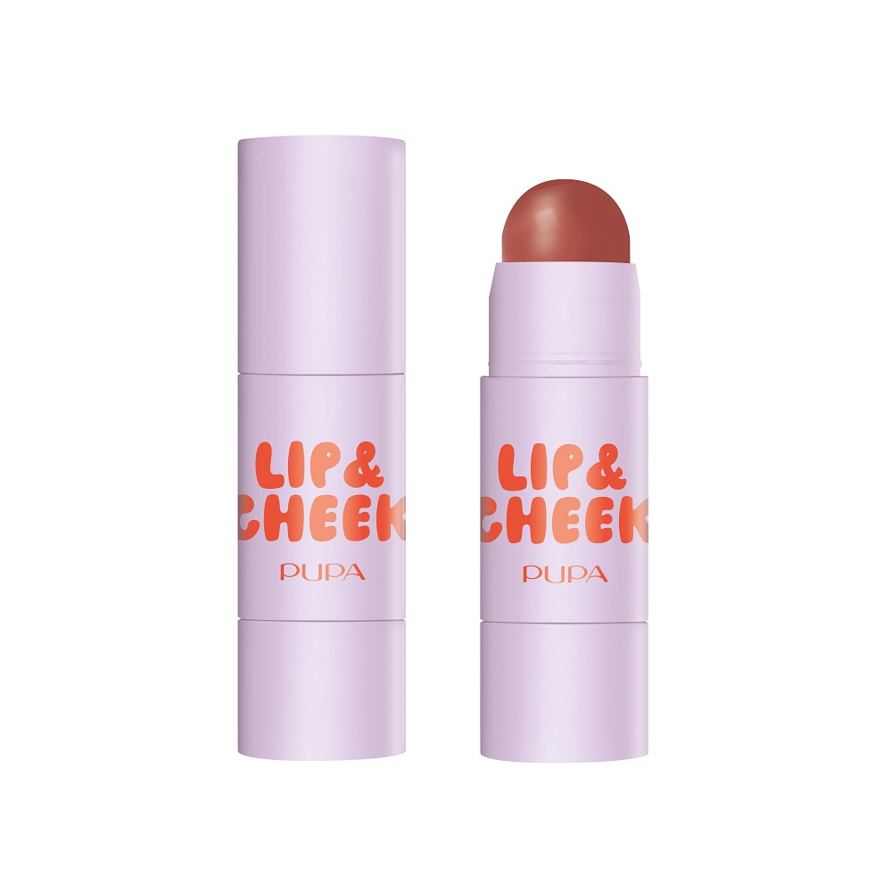 Pupa Milano Lip&Cheek Róż i Balsam do Ust w Sticku 001 Hot Cookie