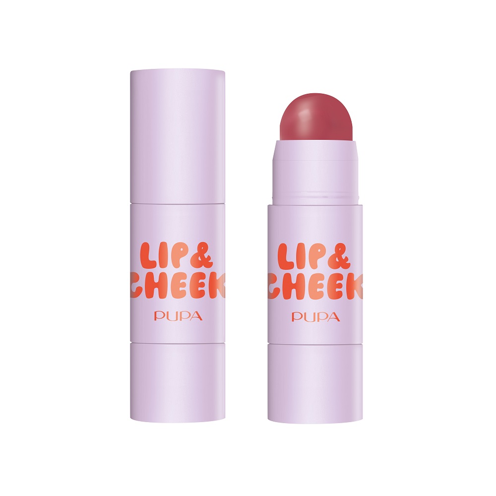 Pupa Milano Lip&Cheek Róż i Balsam do Ust w Sticku 002 Cheerleader