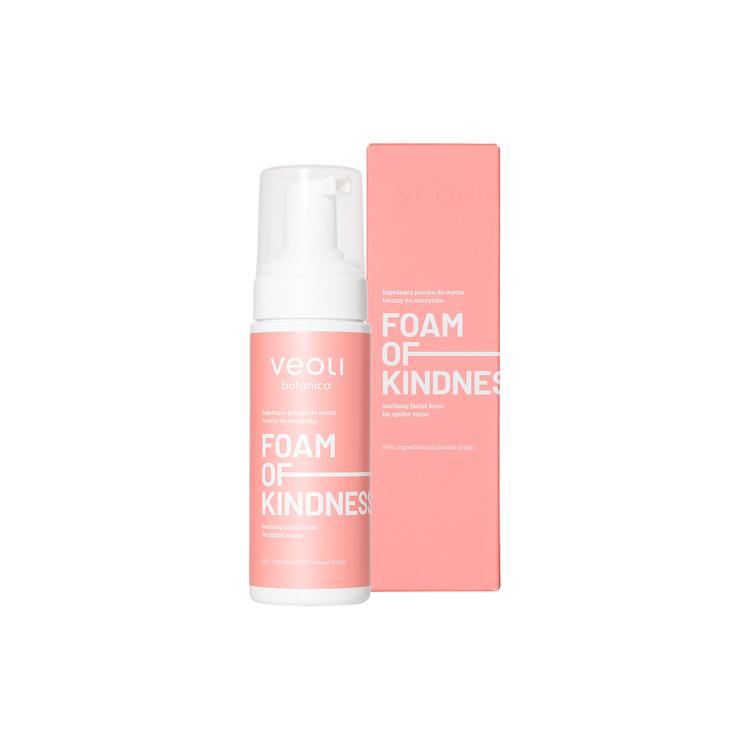 Veoli Botanica Foam of Kindness Łagodząca Pianka do Mycia Twarzy na Naczynka 150ml